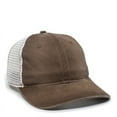thumbnail image 1 of Outdoor Cap PDT-750M Pigment Dyed Twill Meshback-Brown/White, 1 of 8