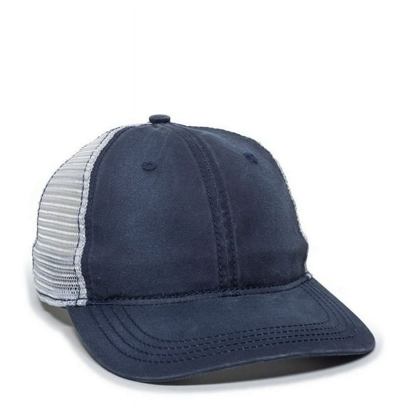 Outdoor Cap PDT-750M Pigment Dyed Twill Meshback-Navy/White