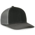 thumbnail image 1 of Outdoor Cap PDT20M Slight Pre-Curved Visor-Black/Light Grey/Charcoal, 1 of 8