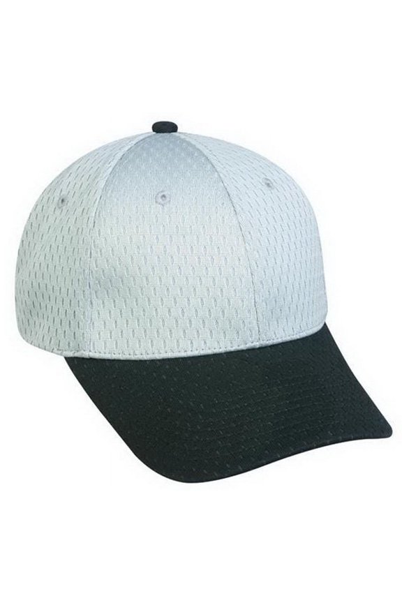 PFX-120 Stretchable Jersey Mesh Cap-Light Grey/Black-XS/S