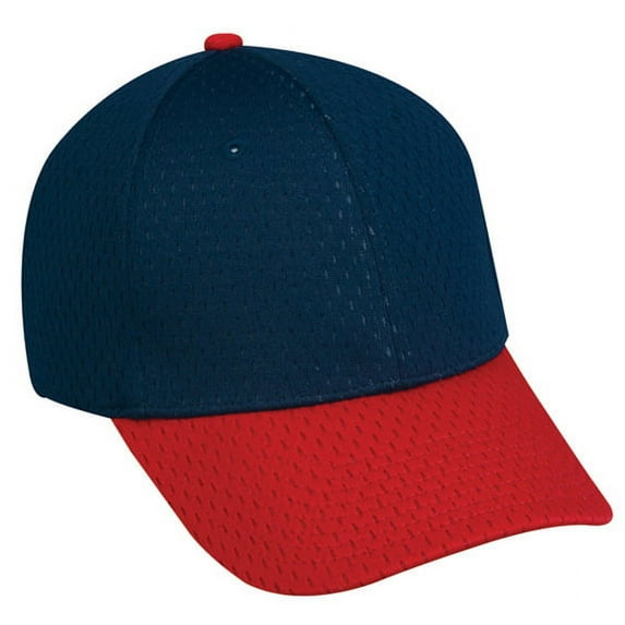 Outdoor Cap PFX-120 Stretchable Jersey Mesh-Navy/Red-M/L