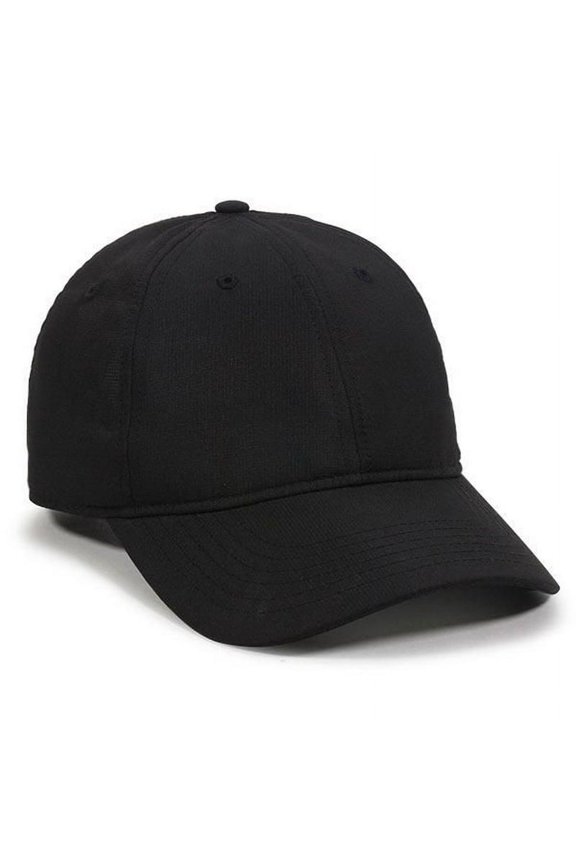 PN-100U Unstructured, Low Crown, Micro Hook/Loop Tape Closure-Black