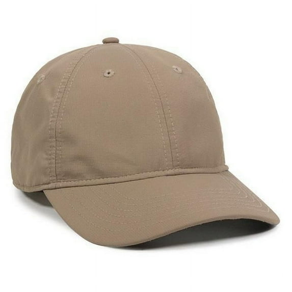 Outdoor Cap PN-100U Unstructured, Low Crown, Micro Hook/Loop Tape Closure-Khaki
