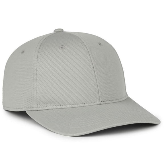 Outdoor Cap PTM-850 Mid Crown, Structured Premium Protech Mesh Cap-Light Grey-Adult