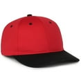 thumbnail image 1 of Outdoor Cap PTM-850 Mid Crown, Structured Premium Protech Mesh Cap-Red/Black-Adult, 1 of 8