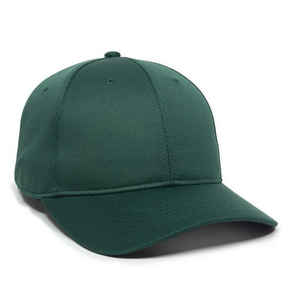 Outdoor Cap PTM50 Slight Pre-Curved Visor-Dark Green-Adult