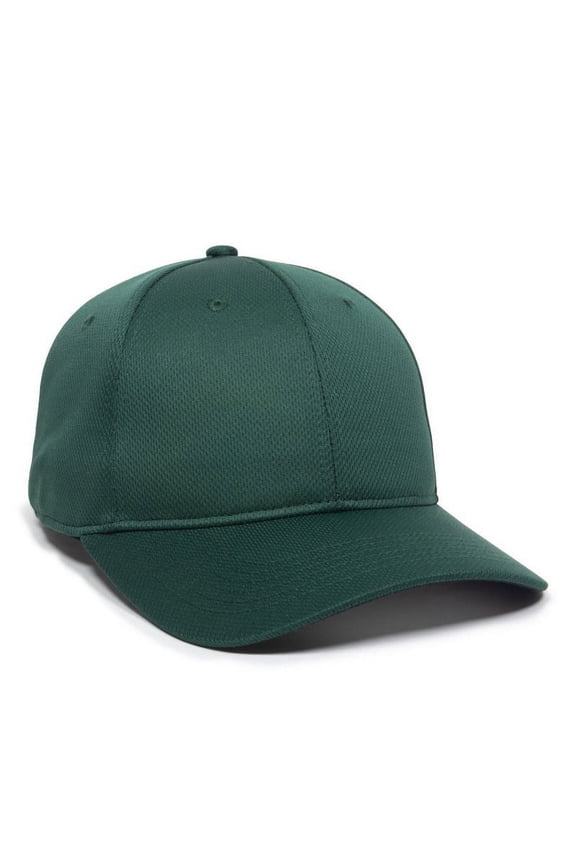 PTM50 Slight Pre-Curved Visor-Dark Green-Youth
