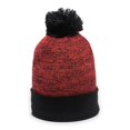 thumbnail image 1 of Outdoor Cap PWC-100 Heathered Acrylic Knit-Red/Black, 1 of 3