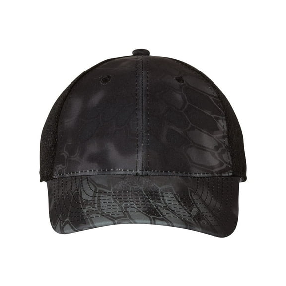 Outdoor Cap - Performance Camo Mesh-Back Cap - PFC150M - Kryptek Typhon/ Black
