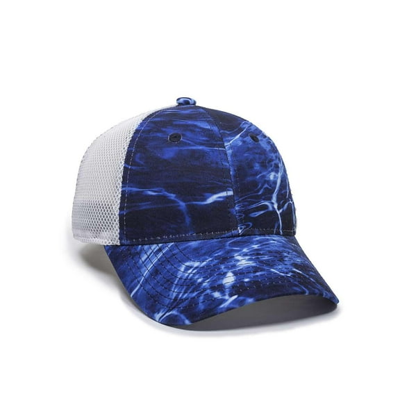 Outdoor Cap - Performance Camo Mesh-Back Cap - PFC150M - Mossy Oak Marlin/ White