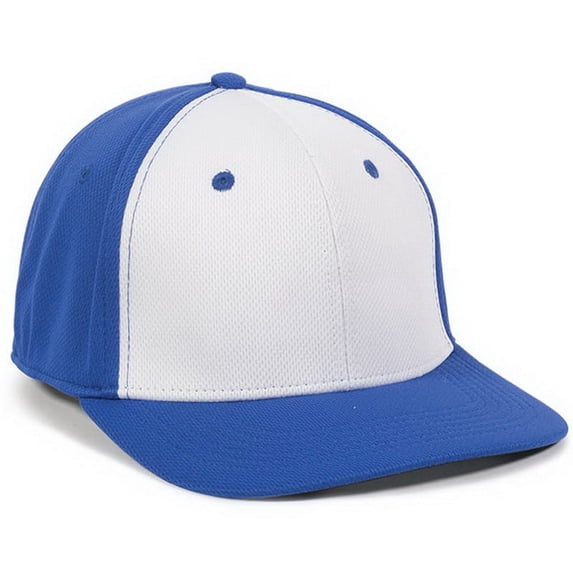 Outdoor Cap Pro Tech Performance Mesh Cap, White, Royal & Royal - One Size