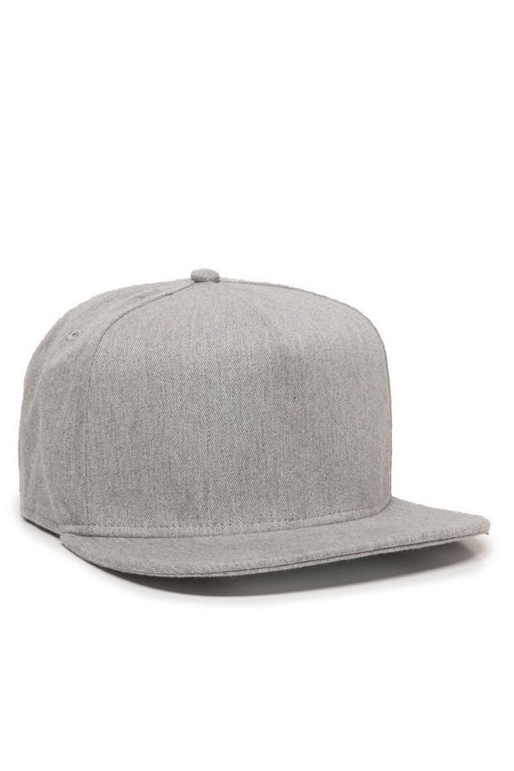 REDLBL102 Chino Cotton Twill Front Panels-Heathered Grey