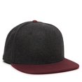 thumbnail image 1 of Outdoor Cap REDLBL104 Pro High Crown, Melton Wool Cap-Black/Wine, 1 of 8