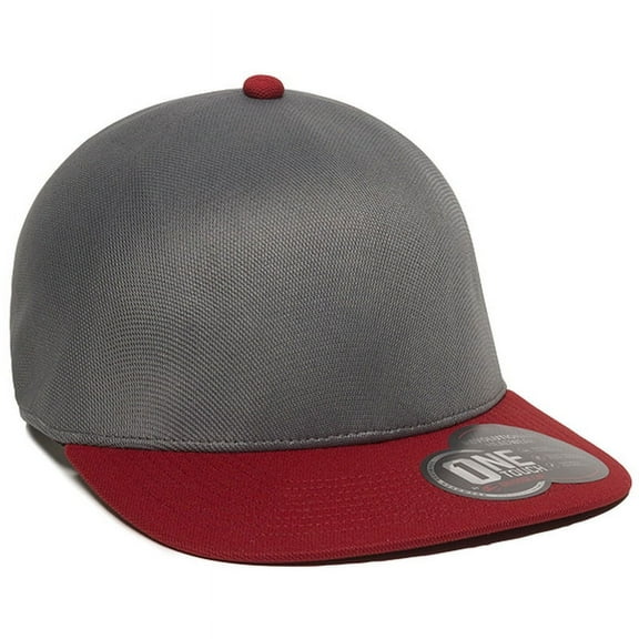 OC Sports REEVO Flexible Fitting Cap - Graphite Red
