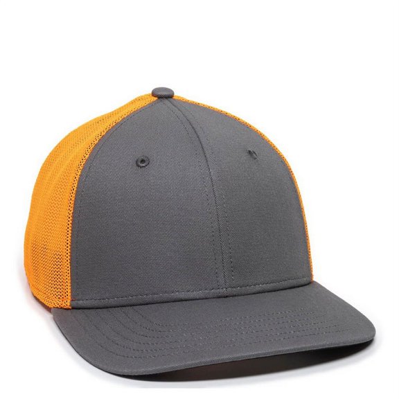 Outdoor Cap RGR-360M Plastic Sna-Charcoal/Neon Orange
