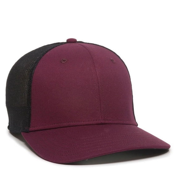 Outdoor Cap RGR-360M Plastic Sna-Maroon/Black