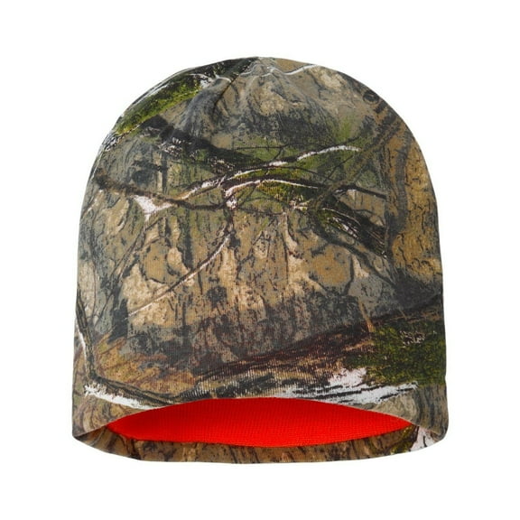 Outdoor Cap CMK-405 Camo Knit Beanie-Mossy Oak Country DNA /Blaze