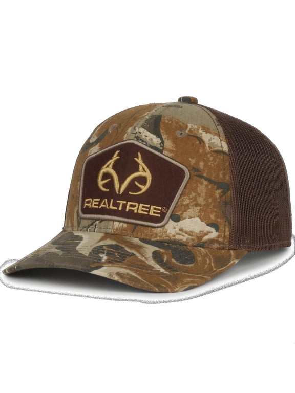 Advantage Camo Hat – Structured Hunting Cap with Mesh Back, Adjustable One Size, Brown
