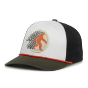 Sasquatch Trucker Hat – Pro Round Structured Baseball Cap with Bigfoot Patch, Mesh Back, Adjustable Snapback, One Size