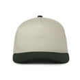 thumbnail image 1 of Outdoor Cap High Profile Baseball Cap – Structured Cotton Dad Hat Style, Adjustable Snapback, One Size, Ivory/Dark Green, 1 of 7