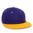 thumbnail image 1 of OC Sports TGS1930X Proflex Bamboo Charcoal Flat Visor Cap - Purple Gold, 1 of 8