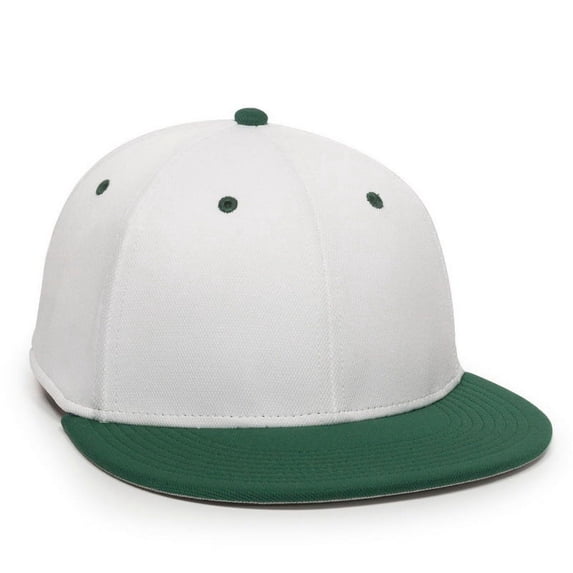 OC Sports TGS1930X Proflex Bamboo Charcoal Flat Visor Cap - Wh Dark Gn
