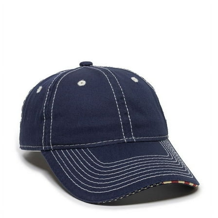 Outdoor Cap USA-850 Garment Washed with Flag Sandwich-Navy