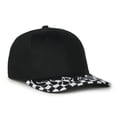 thumbnail image 1 of Outdoor Cap VROOM-01 Checkered Flame Solid Back Cap-Black, 1 of 8
