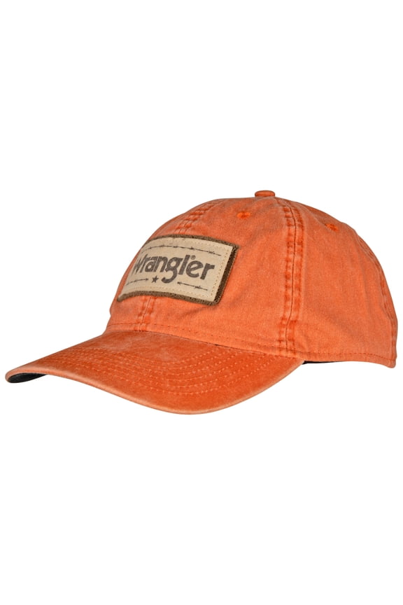 Outdoor Cap WRA-104 Wrangler Patch Logo Cap, Orange, One Size Fits Most