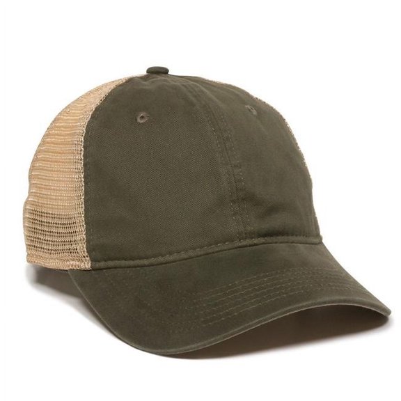 Outdoor Cap Washed Twill with Tea-Stained Mesh Back Hat