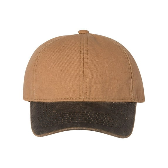Outdoor Cap Weathered Canvas Crown with Contrast-Color Visor Cap