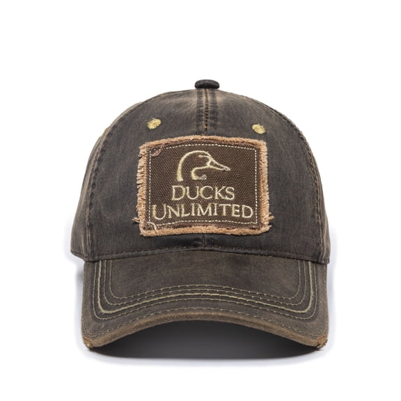Ducks Unlimited Dark Brown Logo Dad Hat – Cotton Twill, All-Fabric Crown, Unstructured Low