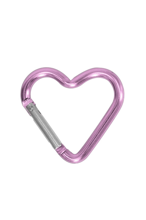 Outdoor Carabiner Heart Shape Keychain Clip Aluminum Alloys Rings Climbing Clip Spring Snap Hook Carabiner Enduring