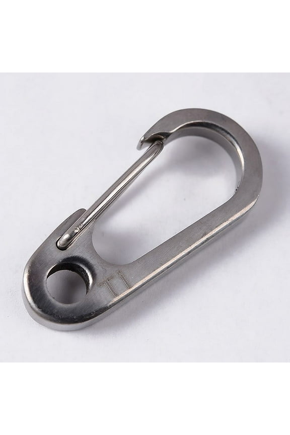 Outdoor Carabiner Ring Light Survival Titanium Alloy Traveling Backpacking Equipment Hook Clip Keychain Useful