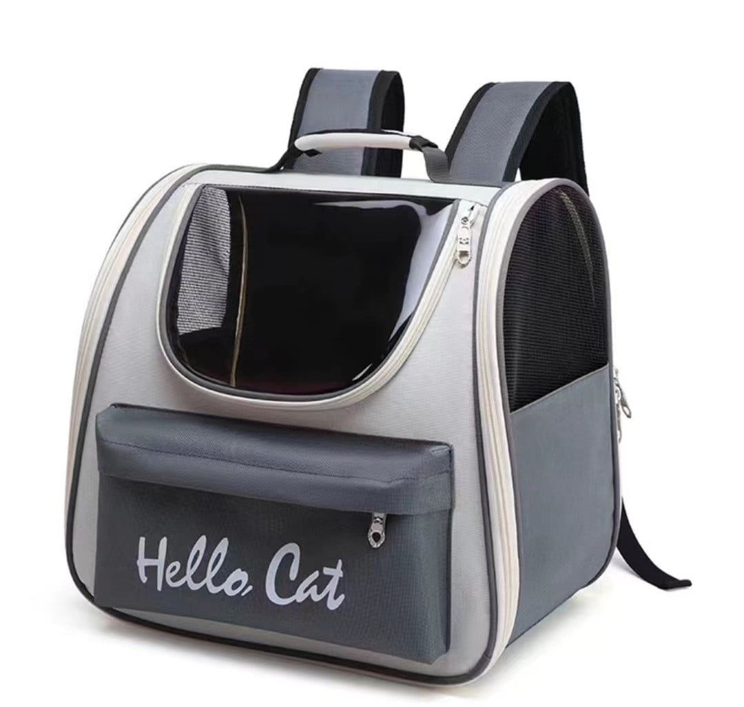 Outdoor Carrier Backpack Large Capacity Breathable Mesh Travel Bag for Dogs and Cats