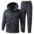 thumbnail image 1 of Outdoor Casual Jacket Men's Suits Labor Insurance Clothing Wear-resistant Dirt-resistant Tracksuits Multi-pocket Tooling High-quality Hiking Sets Camping Camouflage Jacket Long Pants 2-piece Sets, 1 of 5