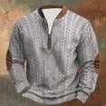 thumbnail image 1 of Outdoor Casual Pullover Men Fashion Textured Daily Sweatshirt, 1 of 11