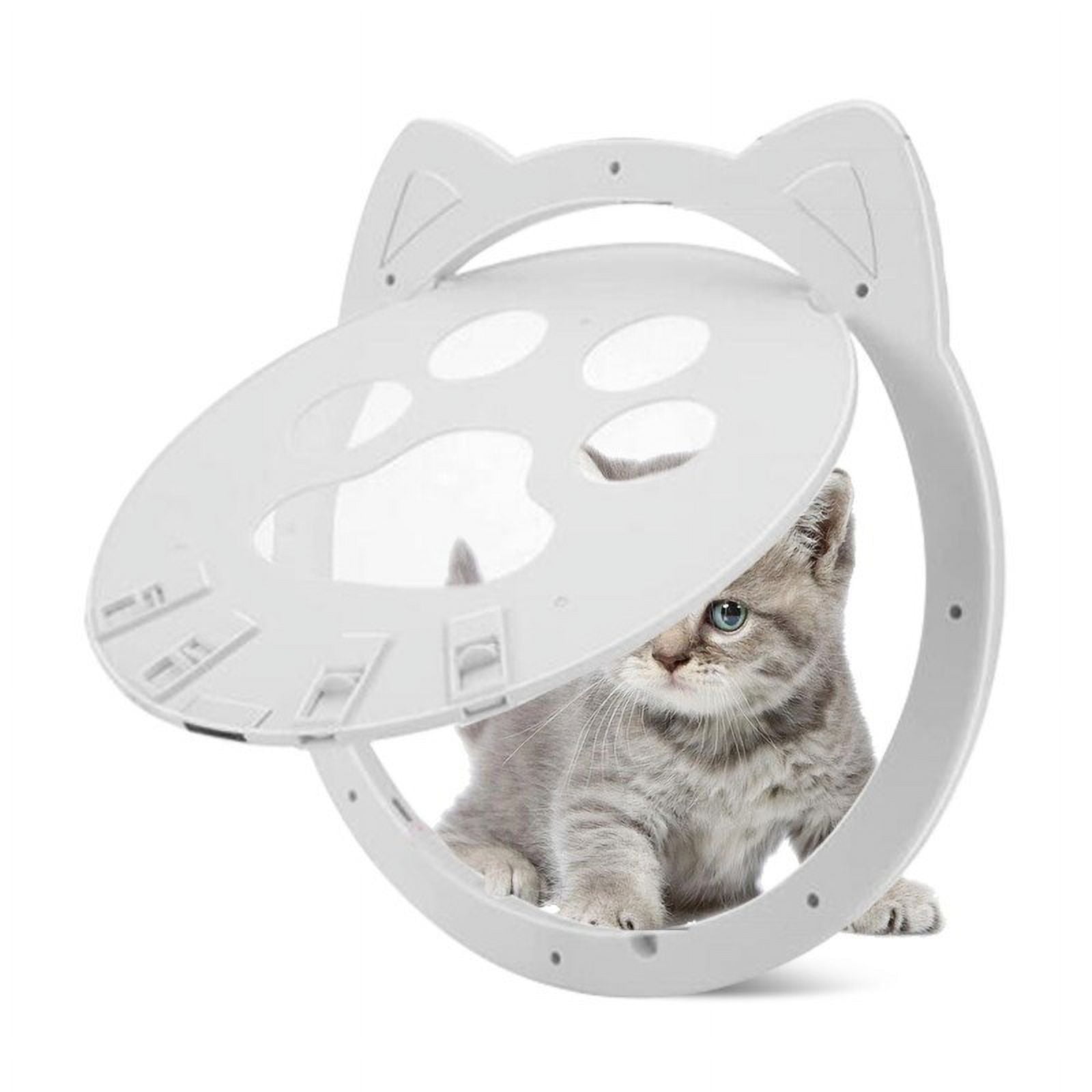 Outdoor Cat Door,Lockable Flap Pet Door for Small, Medium& Large Cats