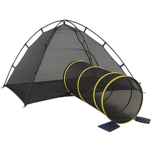 Outdoor Cat Enclosures For Indoor Cats Portable Cat Tent Outdoor Cat Tent Cat Tunnel And Playhouse Play Tents For Cats Outside Enclosure (Kitty Compound Play House)