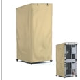 thumbnail image 1 of Outdoor Cat House Cover - Extremely Waterproof Feral Cattery Enclosure - Large Cat Cage Condo - 32" L x 32" W x 71" H, Khaki, 1 of 7