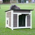 thumbnail image 1 of Outdoor Cat House Feral Cat Enclosure for Small Cat Dog Shelter, 1 of 10
