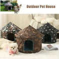Outdoor Cat House for Feral Cats Small Dogs Stray Kitty Shelter Cat