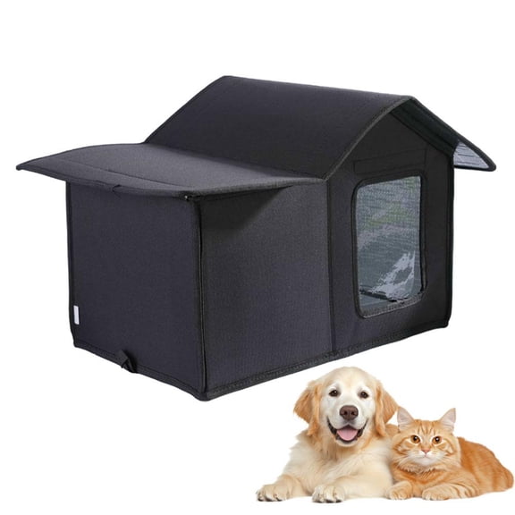 Outdoor Cat Shelter for Feral Cats, Weatherproof Winter Shelter Outside Pet Hideout for Stray Kitty Dog