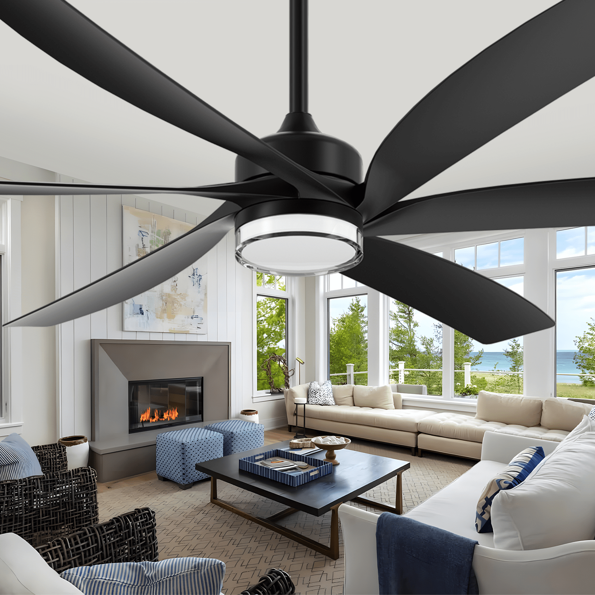 Aazon.co: 60" Ceiling Fans Without Lights, 60 Inch Outdoor Ceiling