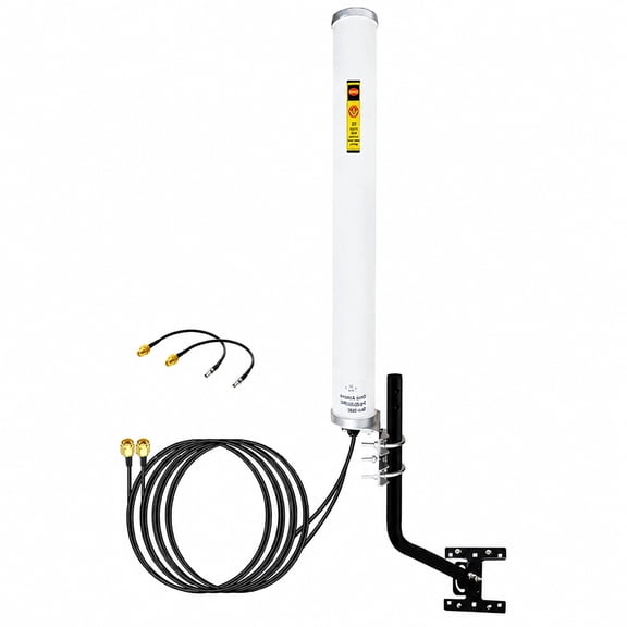 4G 5G Omnidirectional Outdoor Cellular Antenna 600-6000MHz with 5m Cable Sma Adapter and Mount for Router Devices