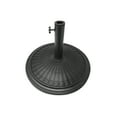 thumbnail image 1 of Outdoor Cement Umbrellas Base with Wicker Design by Trademark Innovations (Black Finish), 1 of 1
