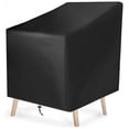 thumbnail image 1 of Outdoor Chair Cover, Outdoor Patio Furniture Covers for Stacked Chairs, Heavy Duty Wicker Garden Sofa Chair Cover, 25L x 25W x 47H inches, 1 of 5