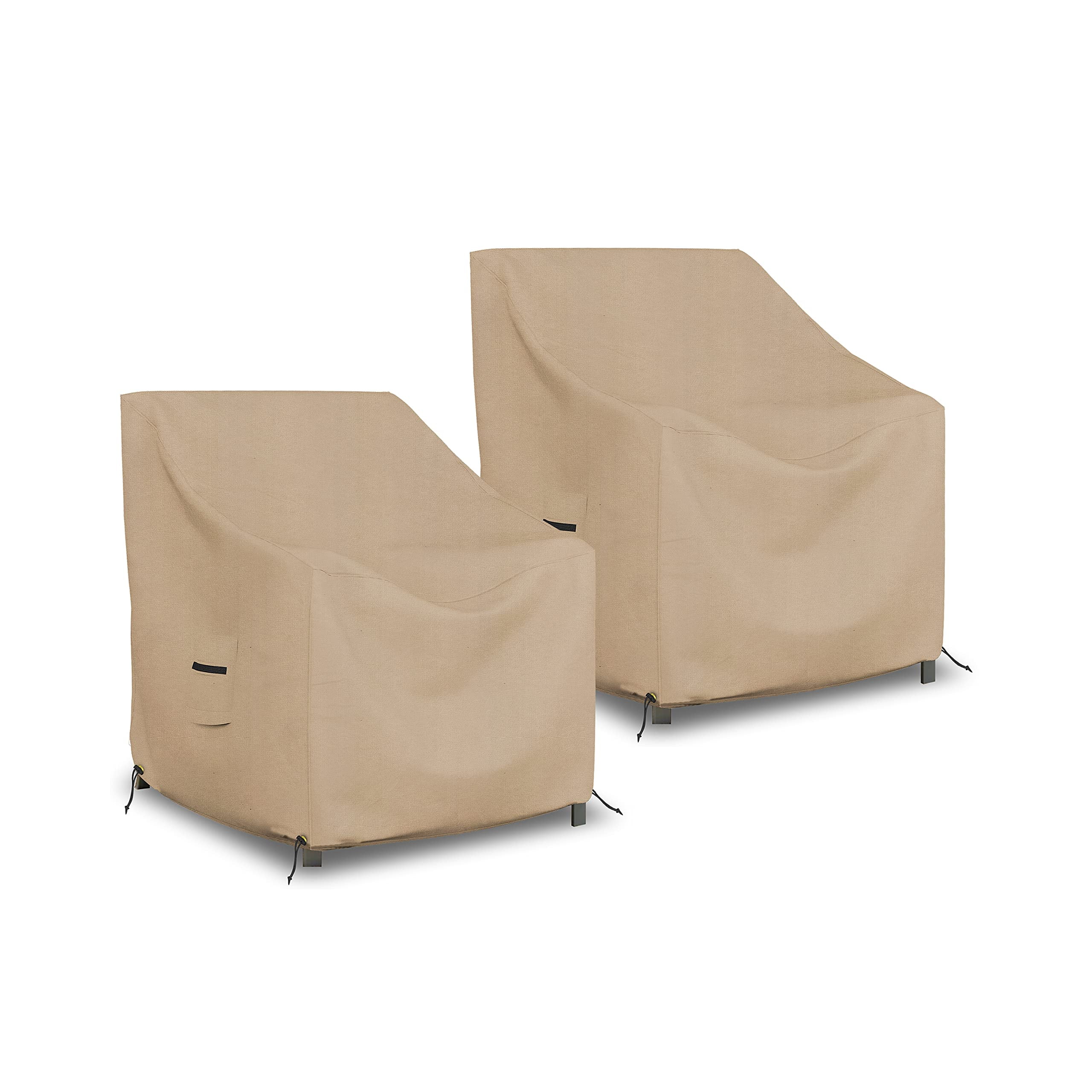 Drawstring Edge Cover Outdoor Chair Cover Pack of 2 600 D Oxford Fabric - 100% Water ...