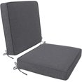 thumbnail image 1 of Outdoor Chair Cushion 18x18x3 Inch, Water-Resistant Fade-Resistant Patio Seat Cushion with Removable Cover & Adjustable Ties, 1 of 9