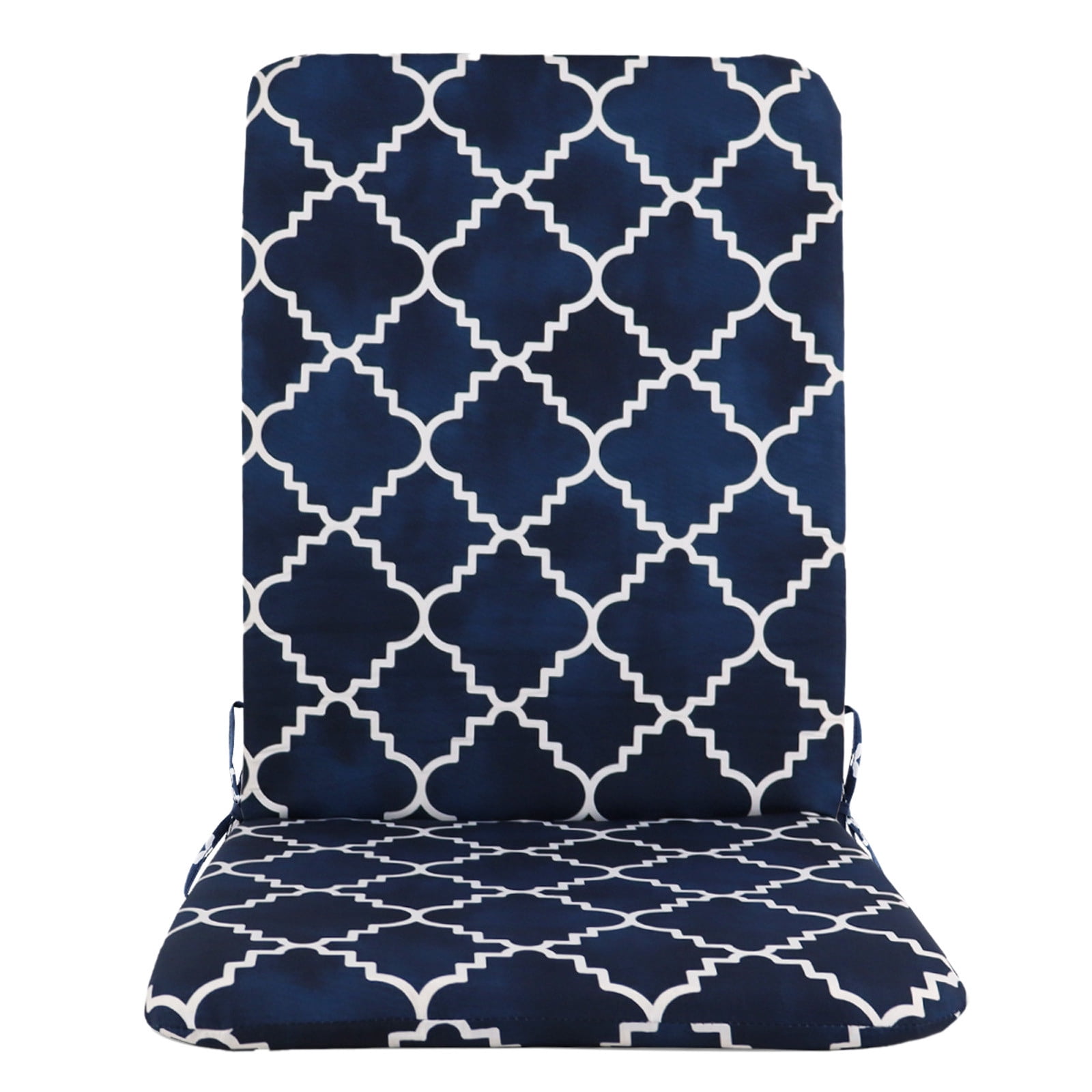 Outdoor Chair Cushion 18x19 in, Weatherproof Waterproof Patio Seat Cushion with Ties, Fade Resistant Outdoor Furniture Cushion for Dining Chairs, Rocking Chairs, and Deep Seats